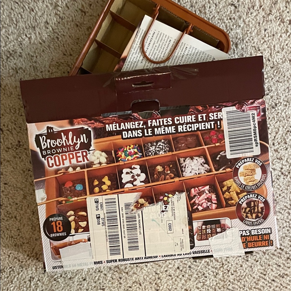 Brooklyn Brownie Copper Baking Pan New in Box